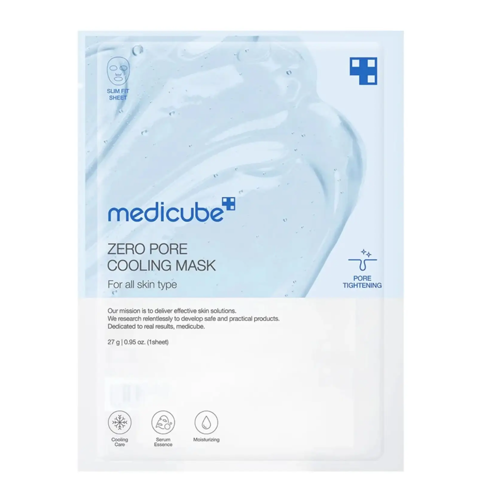 MEDICUBE Zero Pore Cooling Mask 27g - Охолоджувальна маска для звуження пор і контролю жирності шкіри MEDICUBE Zero Pore Cooling Mask 27g - Охолоджувальна маска для звуження пор і контролю жирності шкіри