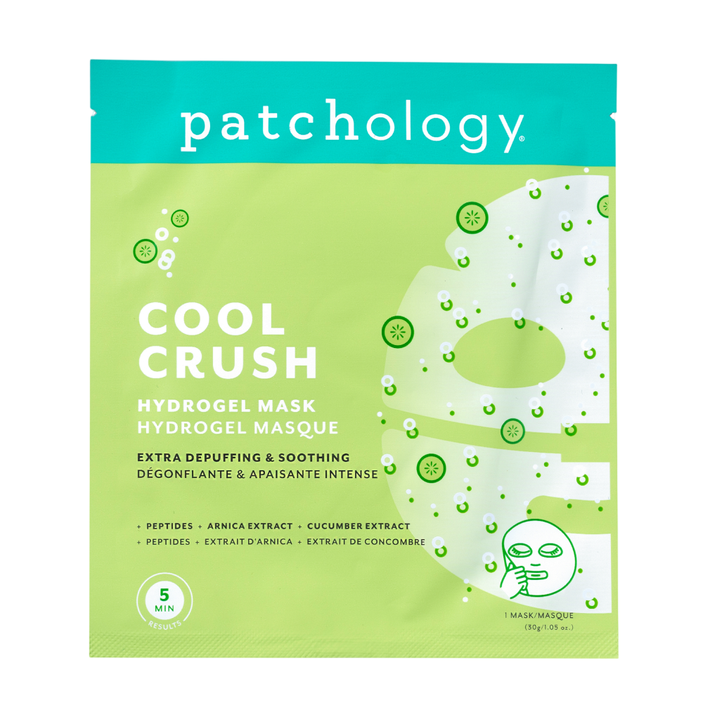 PATCHOLOGY Cool Crush Extra-Depuffing Hydrogel Face Mask - Гідрогелева маска для зменшення набряків обличчя - фото №4
