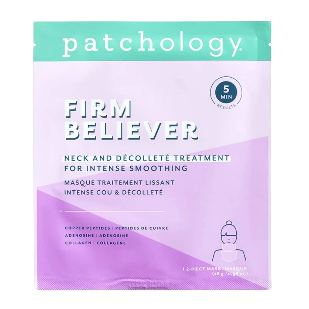 Patchology Firm Believer Neck & Decollete Treatment - Розгладжуюча маска для шиї та декольте