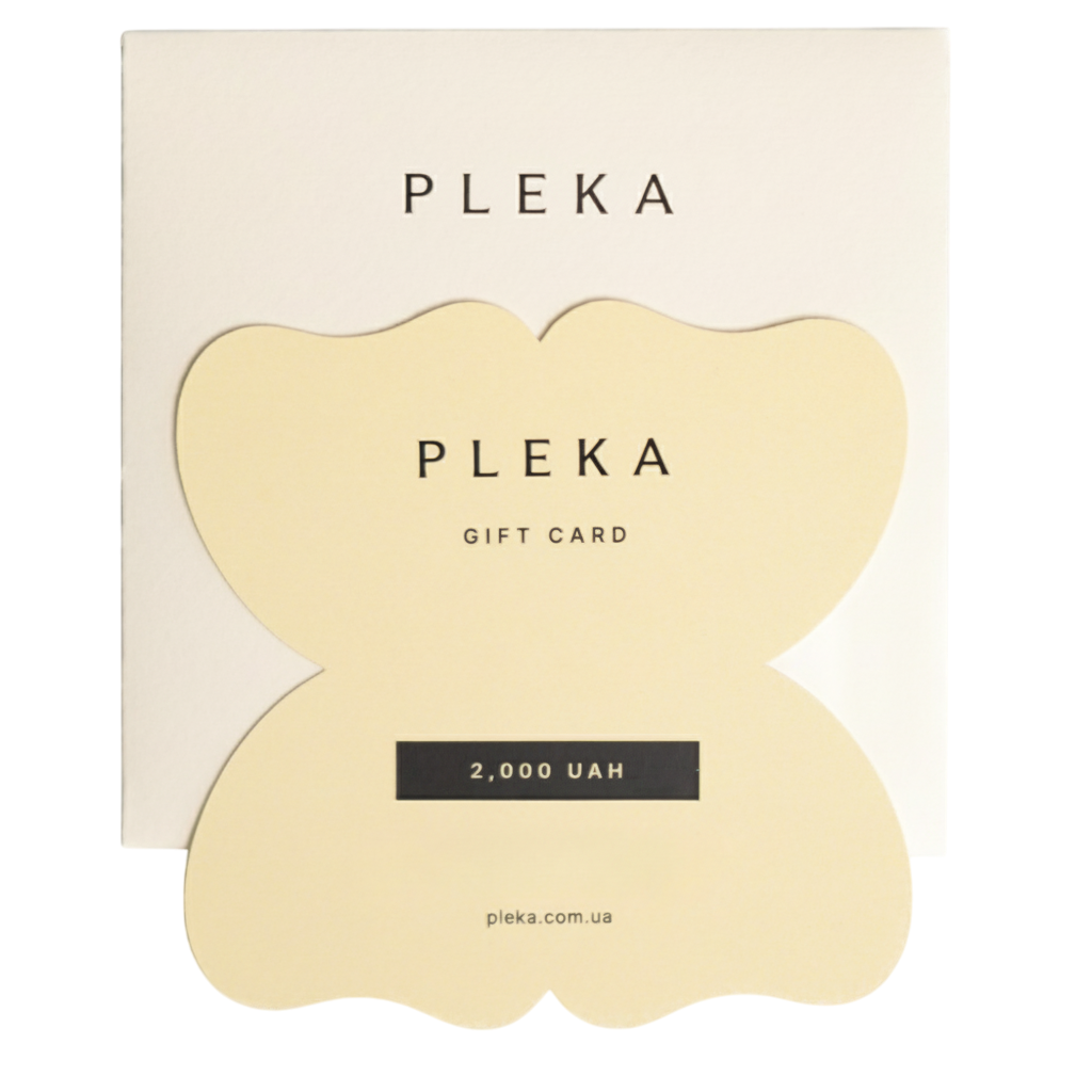 Подарунковий сертифікат PLEKA на суму 2000 гривень Подарунковий сертифікат PLEKA на суму 2000 гривень