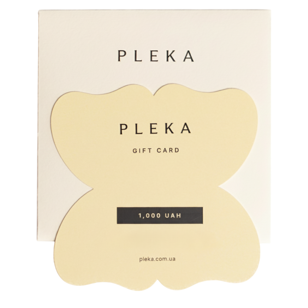 Подарунковий сертифікат PLEKA на суму 1000 гривень Подарунковий сертифікат PLEKA на суму 1000 гривень
