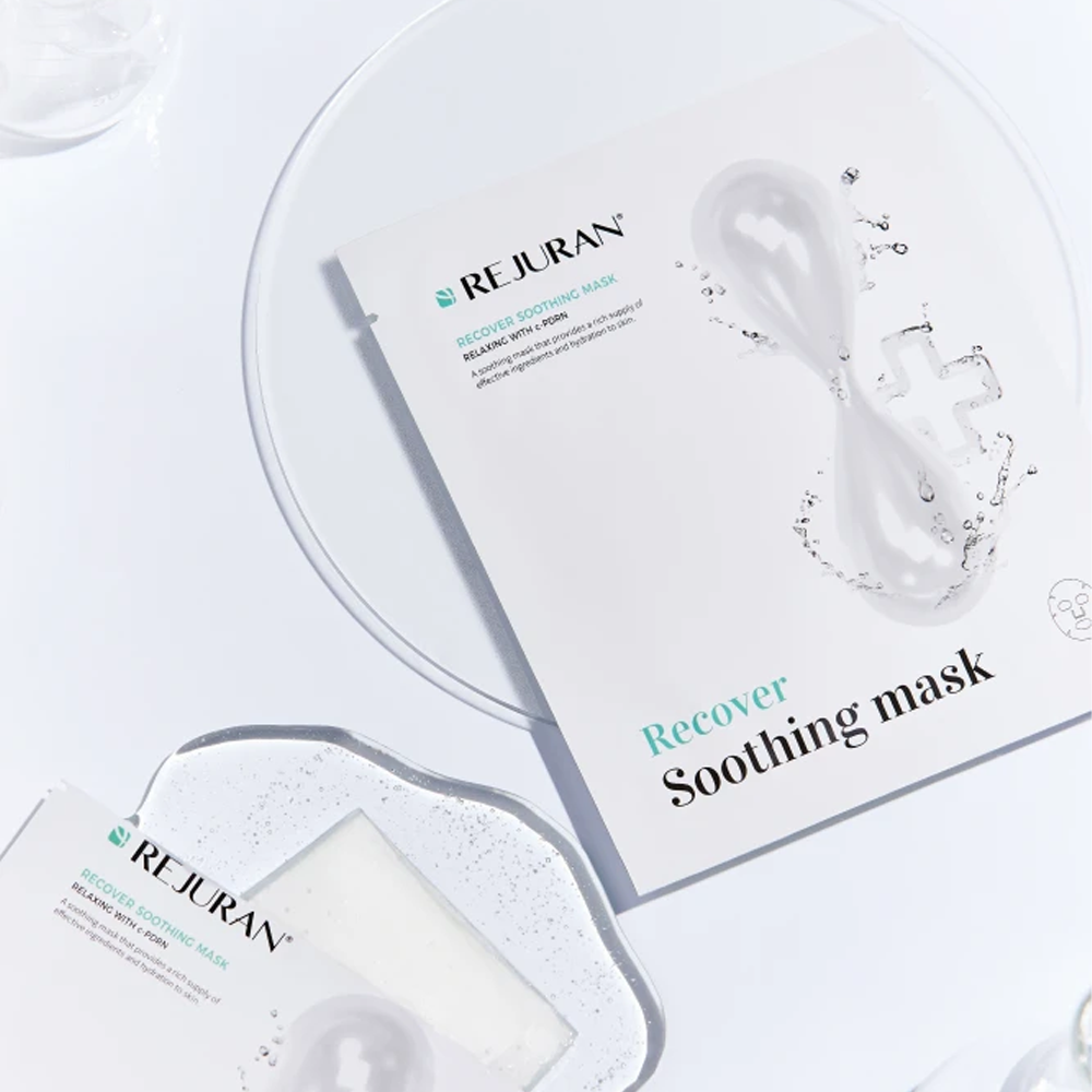 Rejuran Recover Soothing Mask 5шт - Заспокійлива маска для відновлення шкіри - фото №1