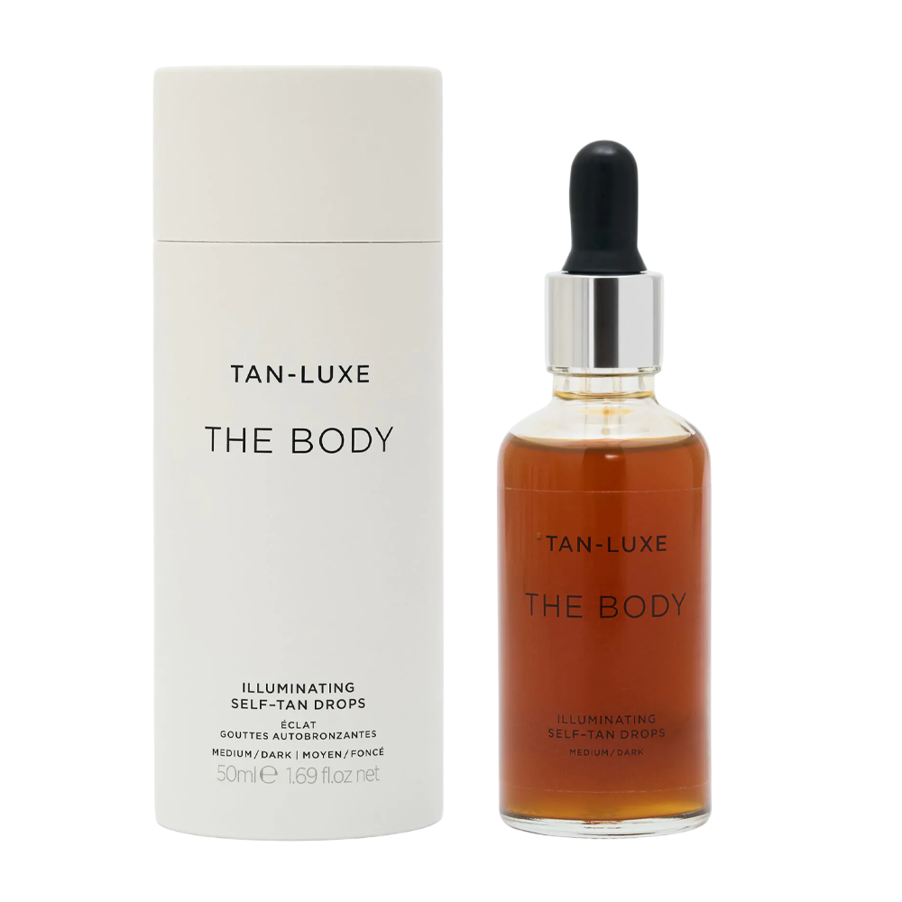 TAN-LUXE The Body Illuminating Self-Tan Drops Medium/Dark 50ml - Краплі для автозасмаги тіла у відтінку Medium/Dark - фото №2