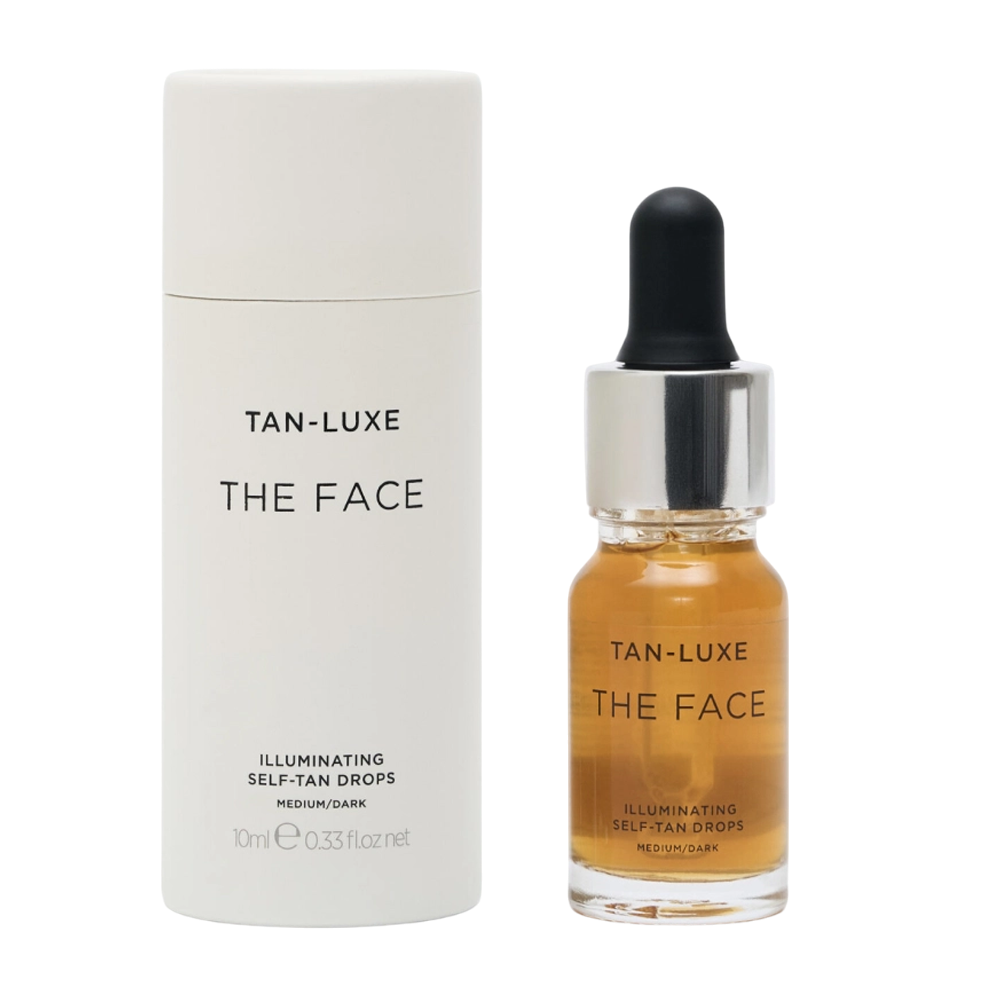 TAN-LUXE The Face Illuminating Self-Tan Drops Medium/Dark 10ml - Краплі для автозасмаги обличчя у відтінку Medium/Dark - фото №1 TAN-LUXE The Face Illuminating Self-Tan Drops Medium/Dark 10ml - Краплі для автозасмаги обличчя у відтінку Medium/Dark - фото №1