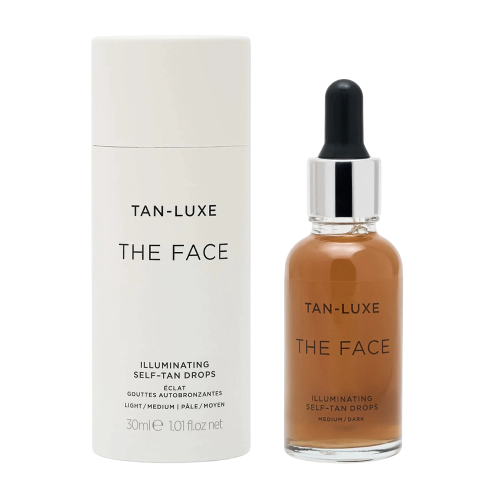 TAN-LUXE The Face Illuminating Self-Tan Drops Medium/Dark 30ml - Краплі для автозасмаги обличчя у відтінку Medium/Dark - фото №1 TAN-LUXE The Face Illuminating Self-Tan Drops Medium/Dark 30ml - Краплі для автозасмаги обличчя у відтінку Medium/Dark - фото №1