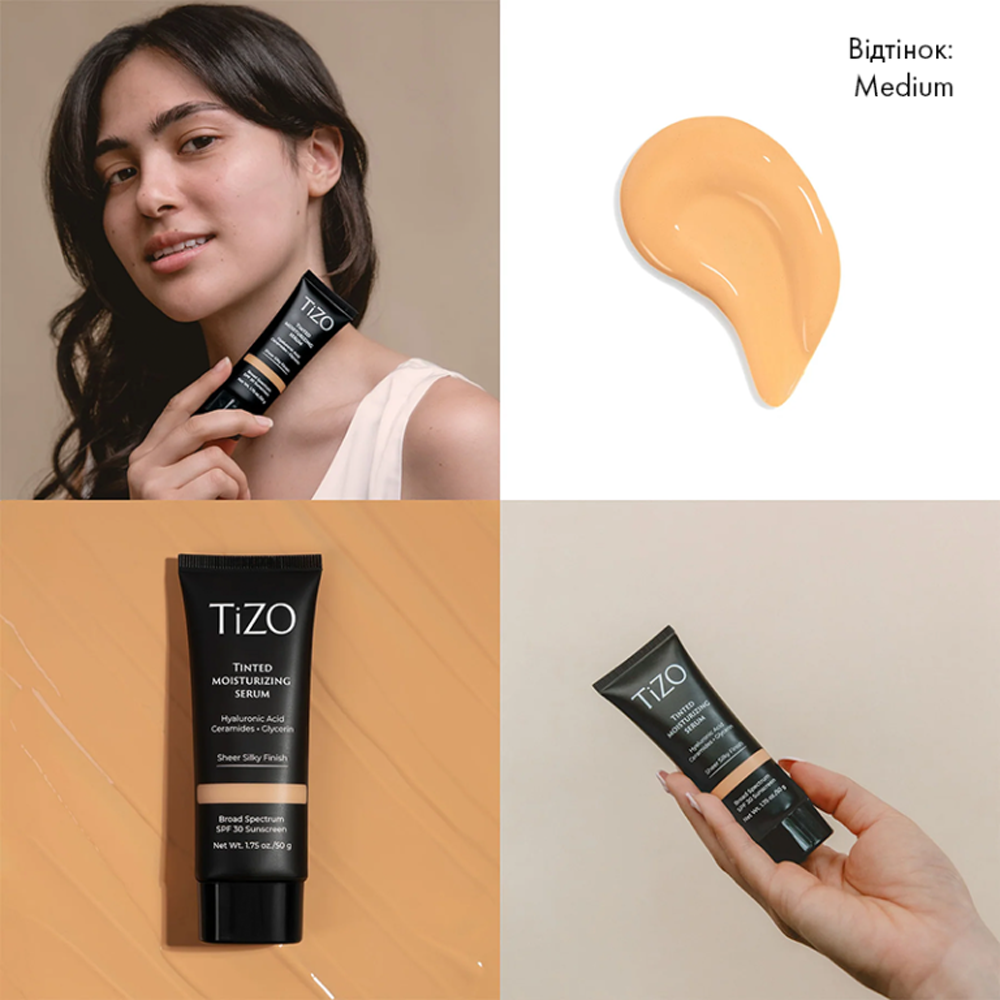 TiZO Tinted Moisturizing Serum Medium 50g - Тонуюча сироватка - фото №1