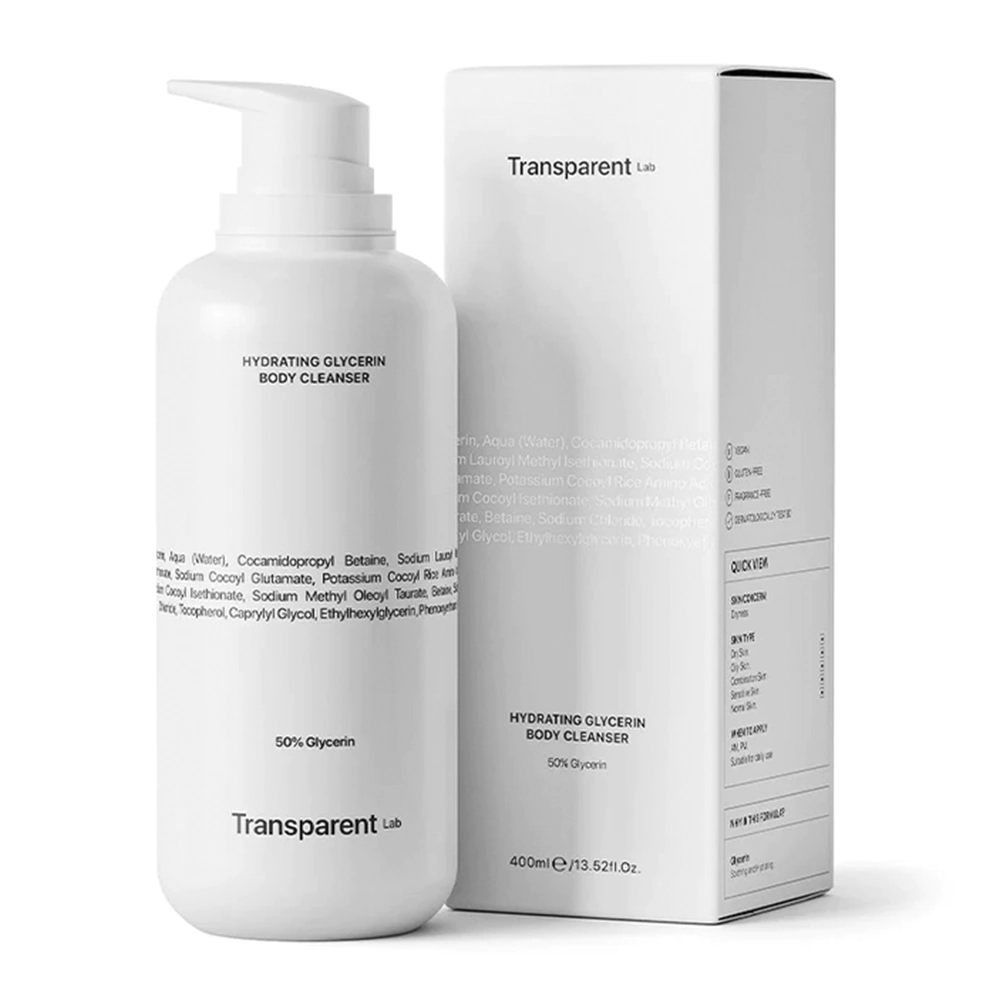 Transparent Lab Hydrating Glycerin Body Cleanser 400ml - Зволожуючий засіб для очищення тіла з гліцерином - фото №1 Transparent Lab Hydrating Glycerin Body Cleanser 400ml - Зволожуючий засіб для очищення тіла з гліцерином - фото №1