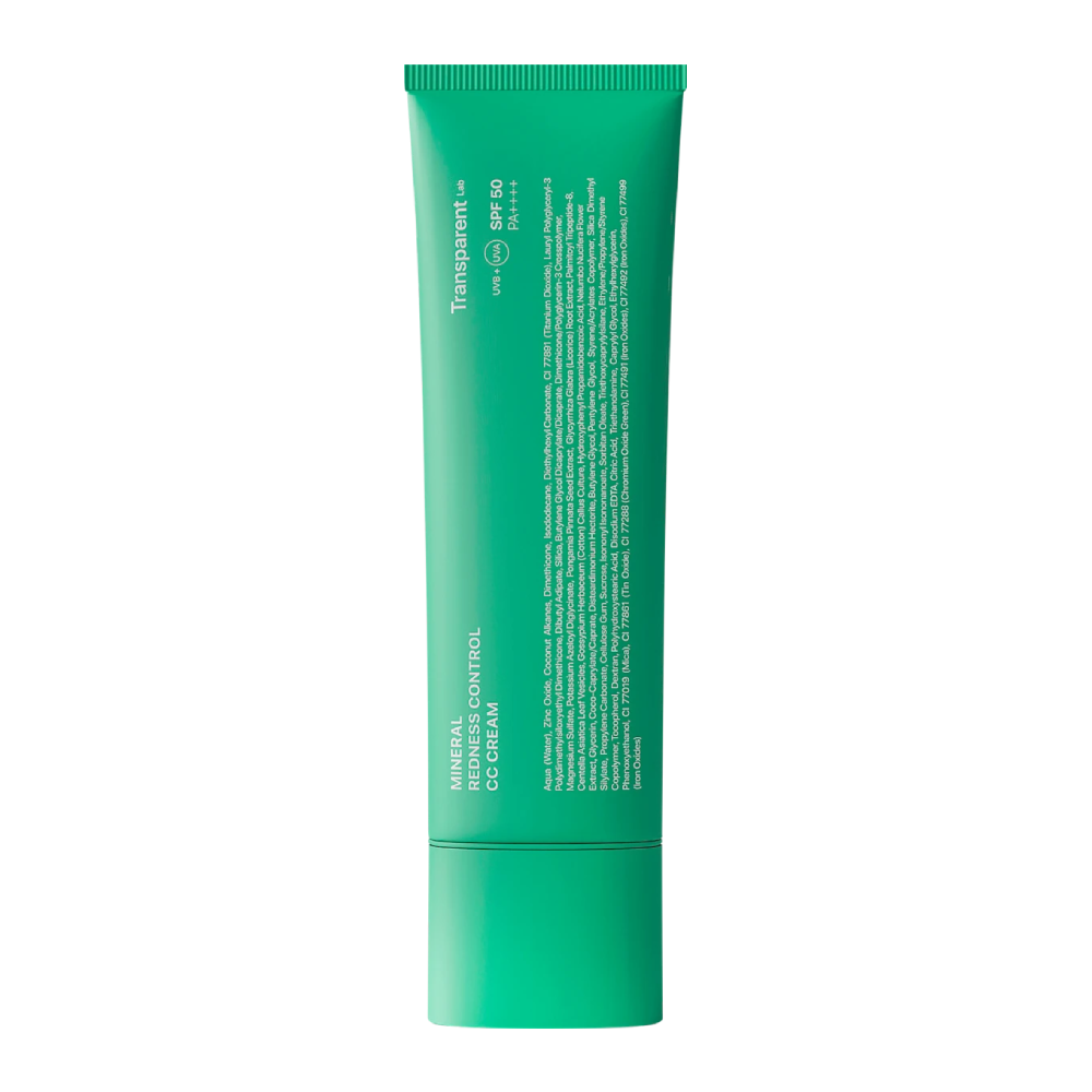 TRANSPARENT LAB Mineral Redness Control CC Cream SPF50 45ml - Мінеральний корегуючий CC-крем з SPF 50 