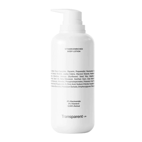 Transparent Lab Vitamin Enriched Body Lotion 400ml - Збагачений вітамінами лосьйон для тіла Transparent Lab Vitamin Enriched Body Lotion 400ml - Збагачений вітамінами лосьйон для тіла