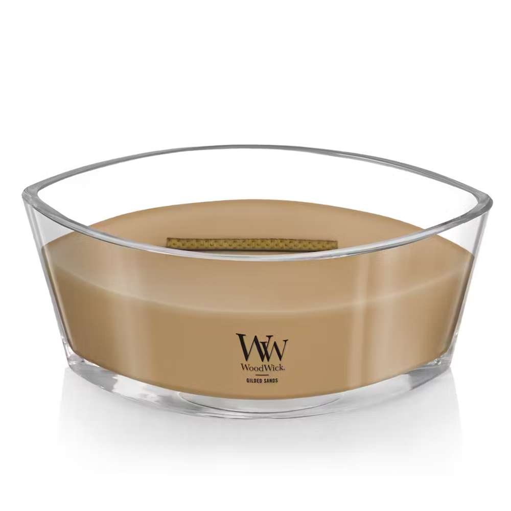 Woodwick Ellipse Gilded Sands 453 г - Ароматична свічка з ароматом інжиру та гваякового дерева - фото №1 Woodwick Ellipse Gilded Sands 453 г - Ароматична свічка з ароматом інжиру та гваякового дерева - фото №1