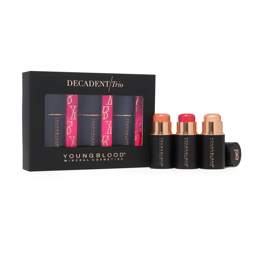 Youngblood Decadent Trio In Peach - Набір "Декадентське тріо - Персик" Youngblood Decadent Trio In Peach - Набір "Декадентське тріо - Персик"
