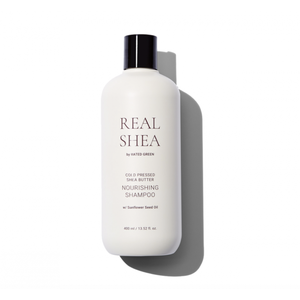 Rated Green Real Shea Nourishing Shampoo 400ml - Поживний шампунь з маслом ши Rated Green Real Shea Nourishing Shampoo 400ml - Поживний шампунь з маслом ши